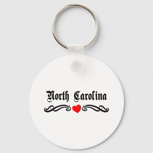 North Carolina Tattoo Schlüsselanhänger (Vorderseite)