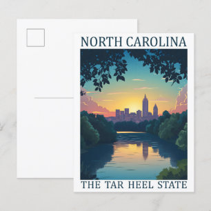 North Carolina the Tar Heel Staat USA Travel Place Postkarte