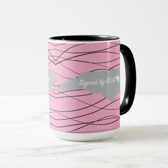 North Carolina Unterzeichnet von Gott Tasse (VorderseiteRechts)