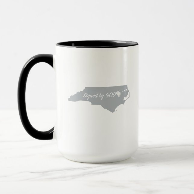 North Carolina Unterzeichnet von Gott Tasse (Links)