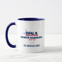 North Carolina USA 1789 Blue Star Persönliche Umar