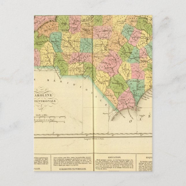 North Carolina USA Postkarte (Vorderseite)