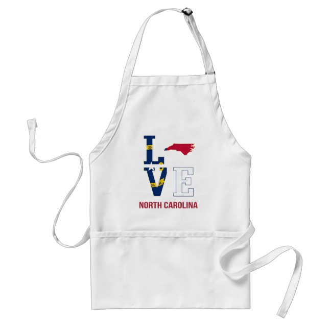 North Carolina USA Staat Liebe Schürze (Vorne)