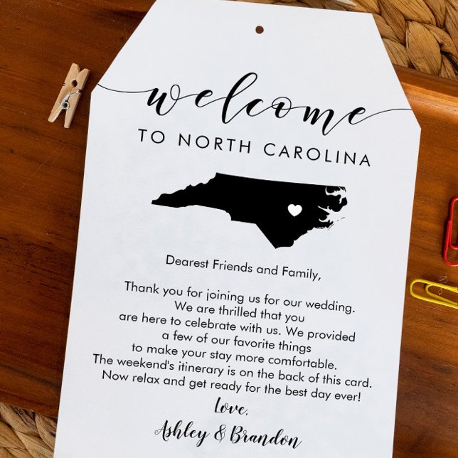 North Carolina Wedding Welcome Tag Tour (Von Creator hochgeladen)