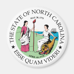 North Carolina Zeichen Magnet