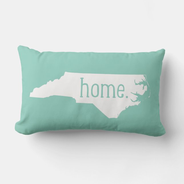 North Carolina Zuhause Staat Throw Kissen (Vorderseite)