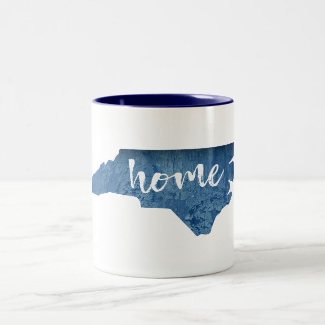 North Carolina Zuhause Wood Grain Zweifarbige Tasse (Mittel)