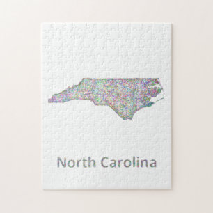 North Carolinakarte