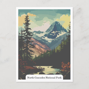 North Cascades National Park, Washington USA Postkarte