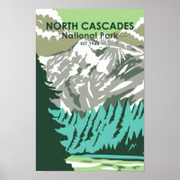 North Cascades Nationalpark Goode Mountain Retro