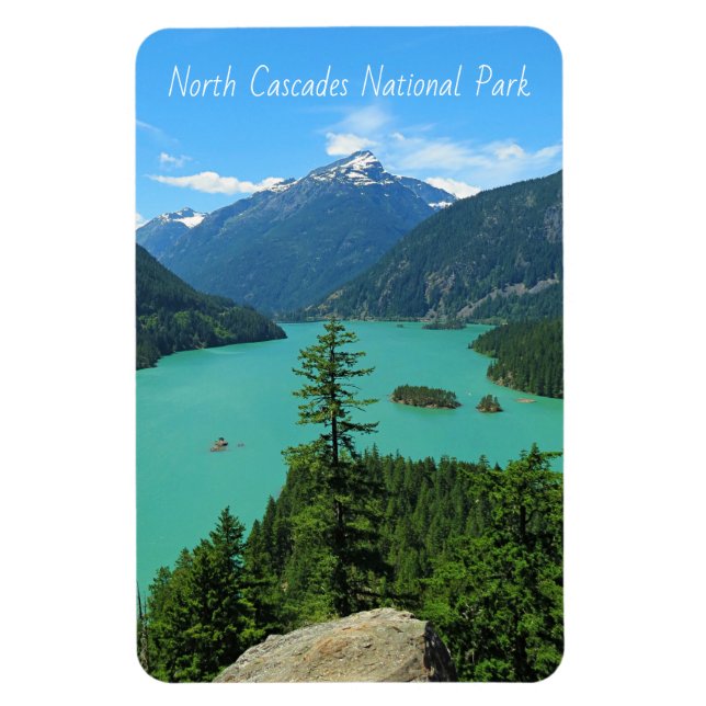 North Cascades Nationalpark Washington Landschaft Magnet (Vertikal)