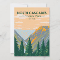 North Cascades Nationalpark Washington Vintag