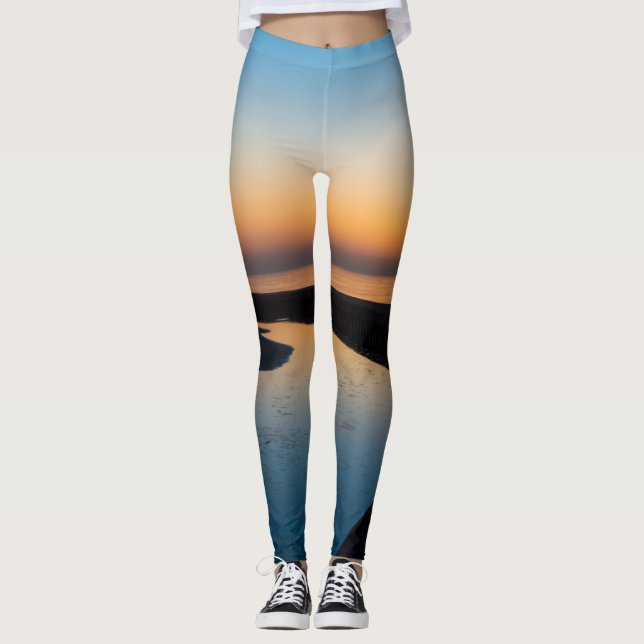 North Chicago Lighthouse Dawn Leggings (Vorderseite)