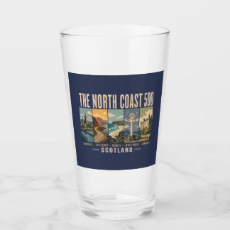 North Coast 500 Scotland Landmarks Illustration Glas