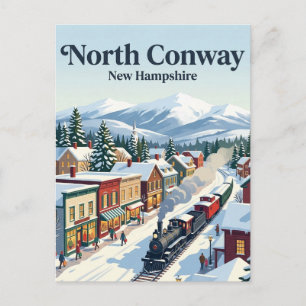 North Conway, New Hampshire, USA Postkarte