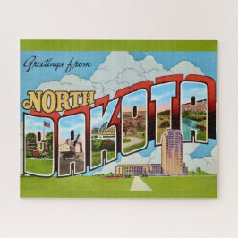 North Dakota 16x20 Postkarten-Puzzle