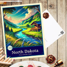 North Dakota | Anime Style Cel Schattenkarte
