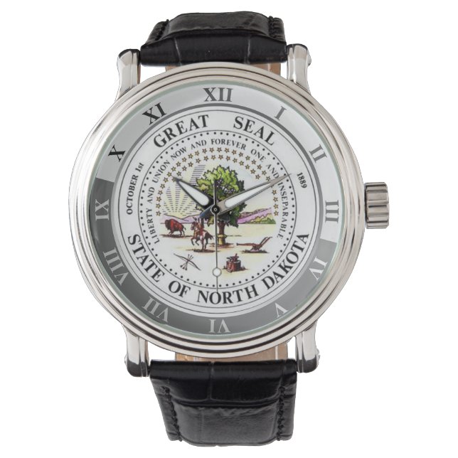 North Dakota Armbanduhr (Vorderseite)