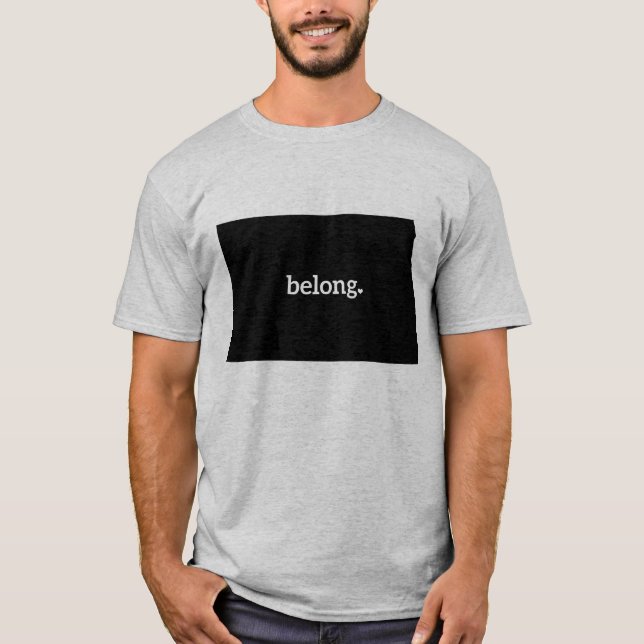 North Dakota Belong Staat Map T-Shirt (Vorderseite)