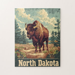 North Dakota Bison Vintage
