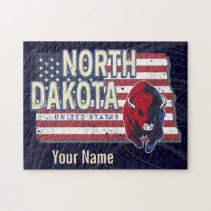 North Dakota Bundesstaat Vereinigte Staaten Retro-