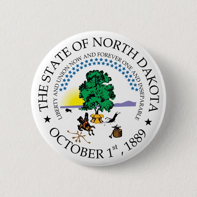 North Dakota Button (Vorderseite)