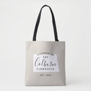 North Dakota Family Monogram Sac fourre-tout