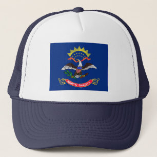 North Dakota Flag Hat Truckerkappe