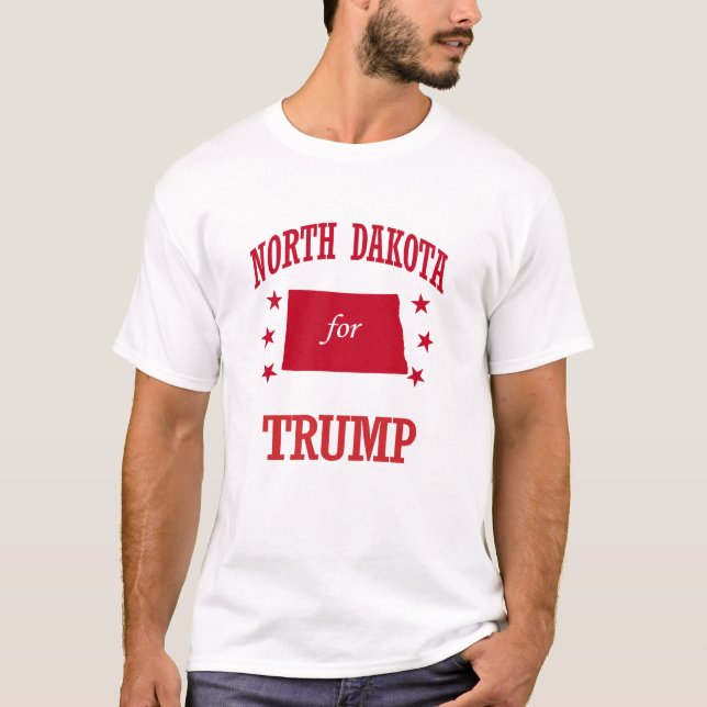 NORTH DAKOTA FÜR DONALD TRUMP T-Shirt (Vorderseite)