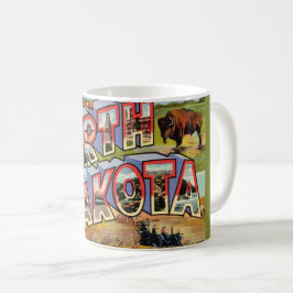 North-Dakota-Gruß Postkarten-Tasse Kaffeetasse