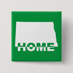 North-Dakota-Heimat-weg-von-State-Button-Abzeichen Button