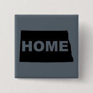 North-Dakota-Heimat-weg-von-State-Button-Abzeichen Button