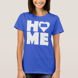 North Dakota Home Heart State Tees T-Shirt -> Nort