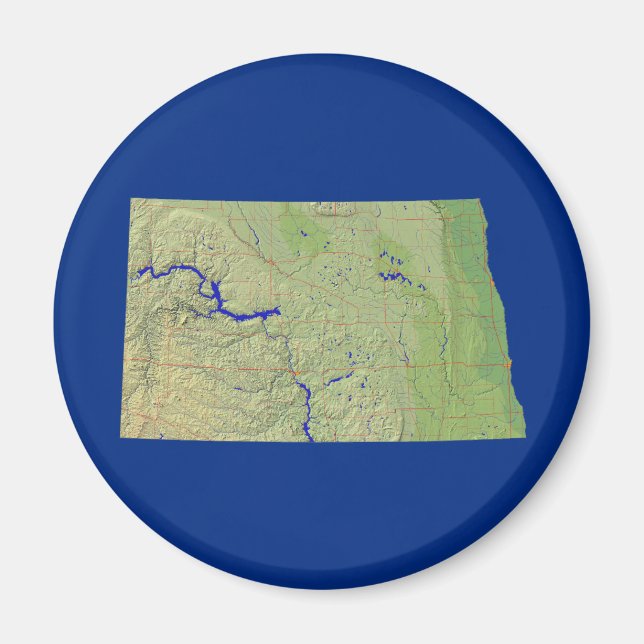 North Dakota Map Magnet (Vorne)