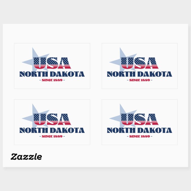 North Dakota My Zuhause Staat Sticker (Blatt)