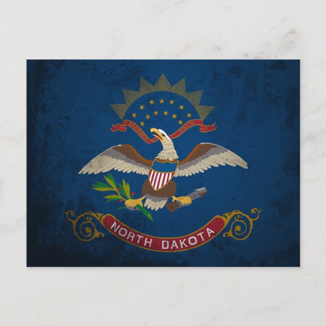 North Dakota Postkarte (Vorderseite)