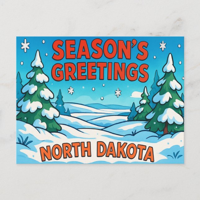 NORTH DAKOTA Postkarte (Vorderseite)