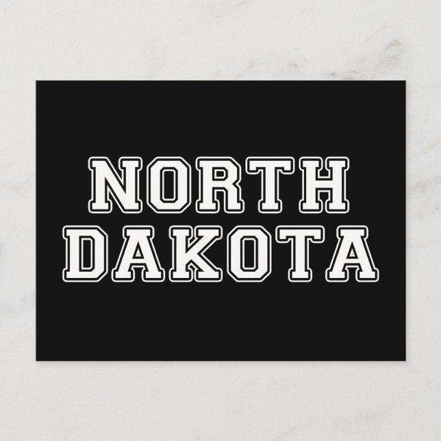 North Dakota Postkarte (Vorderseite)