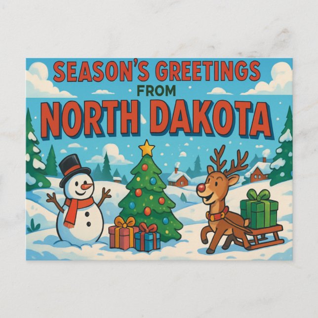 NORTH DAKOTA Postkarte (Vorderseite)