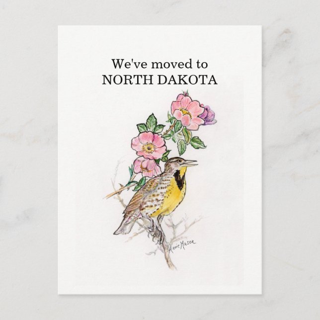 North Dakota Postkarte (Vorderseite)
