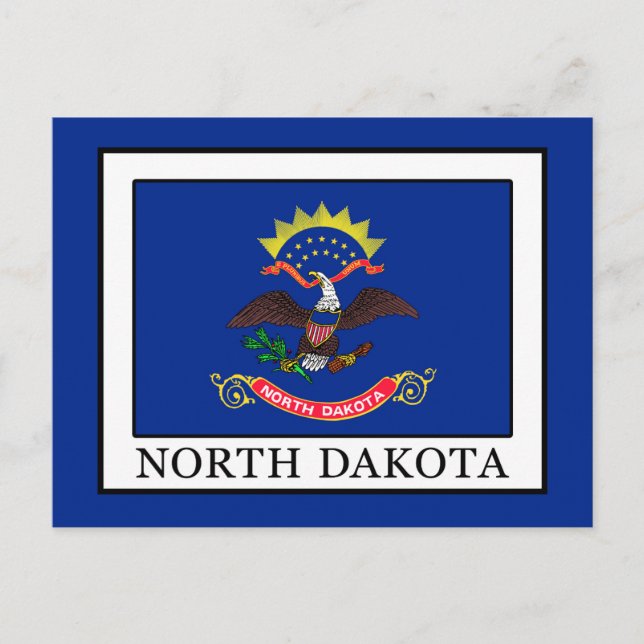 North Dakota Postkarte (Vorderseite)