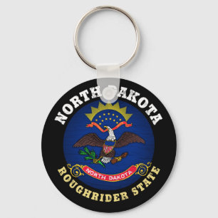 NORTH DAKOTA ROUGHRIDER STAAT FLAG SCHLÜSSELANHÄNGER