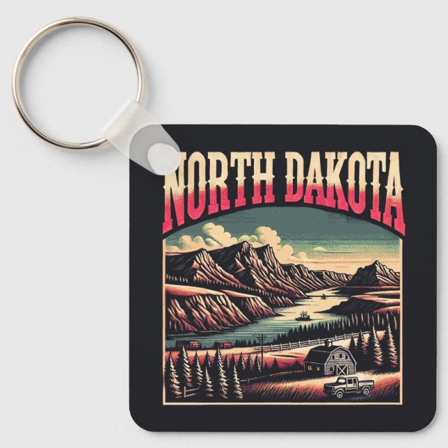 North Dakota Schlüsselanhänger (Vorderseite)