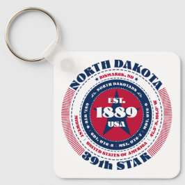 North Dakota Staat Schlüsselanhänger