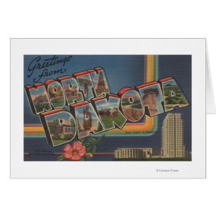 North Dakota (Staats-Hauptstadt/Blume)