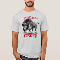 North Dakota stark mit amerikanischem Bison