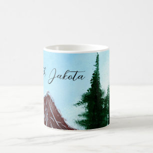 North Dakota State Mountain Abfluss Kaffeetasse