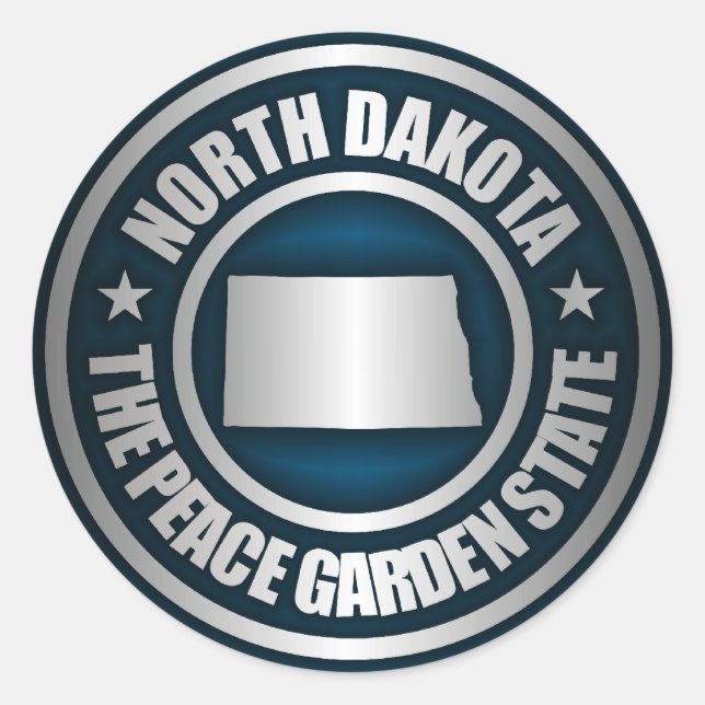 North Dakota Steel (Blue) Stickers (Vorderseite)