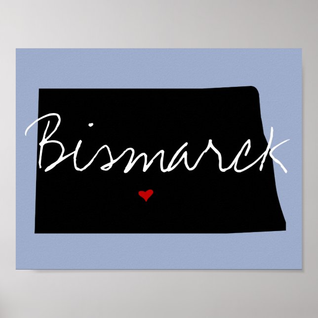 North Dakota Town Poster (Vorne)