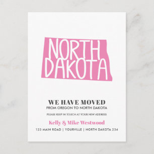 NORTH DAKOTA Wir haben neue Adresse Neue Zuhause v Postkarte